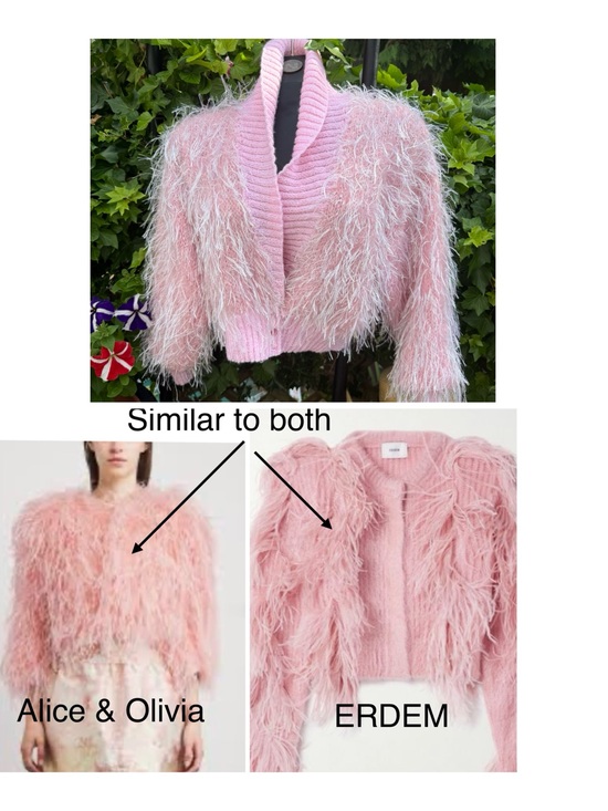 Jackets & Blazers - Like 🆕 Feather & tinsel textured Cropped pink Cardigan Jacket excellent conditio